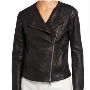 Vince Crossfront Leather Jacket